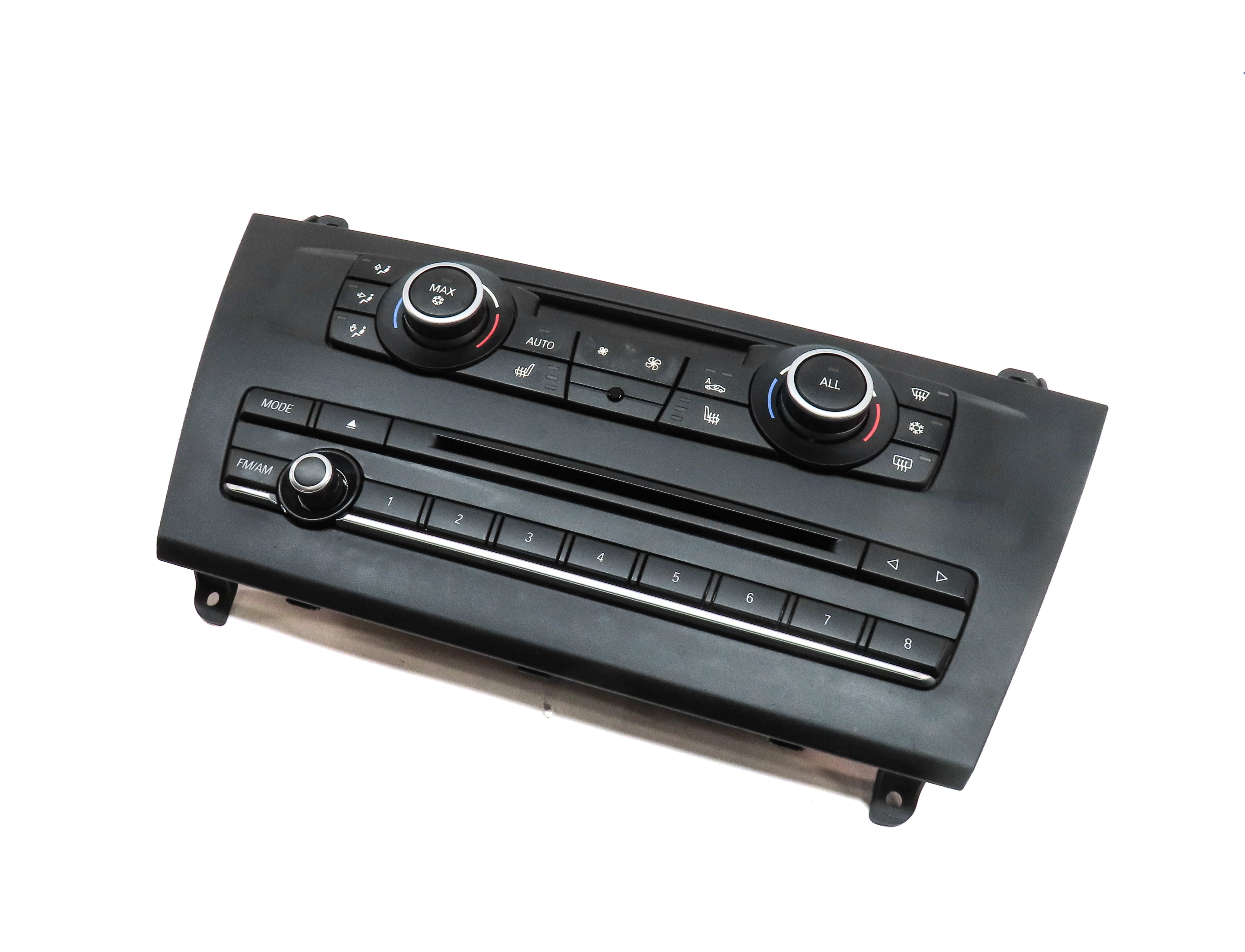 11-14 BMW X3 (F25) FRONT HEATER A/C TEMPERATURE CLIMATE w/ RADIO CONTROL & TRIM — exact item pictured